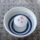 CHERRY BLOSSOMS & MT FUJI (1 PIECE) SOUNDING SAKAZUKI, Sake Cup, Mino Ware