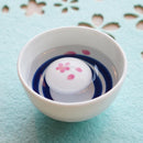 CHERRY BLOSSOMS & MT FUJI (1 PIECE) SOUNDING SAKAZUKI, Sake Cup, Mino Ware