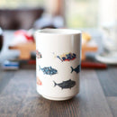 TUNA TOUR COLOR & DESIGN CHANGING, Japanese Tea Cup, Mino Ware