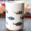 TUNA TOUR COLOR & DESIGN CHANGING, Japanese Tea Cup, Mino Ware
