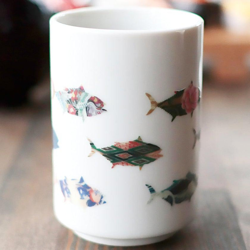 TUNA TOUR COLOR & DESIGN CHANGING, Japanese Tea Cup, Mino Ware