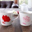 HEART BOUQUET MUG, Mino Ware