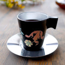 BOTANICAL (BLACK) CUP & SAUCER, Mug, Mino Ware