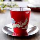 BOTANICAL (RED) CUP & SAUCER, Mug, Mino Ware