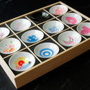 12 PIECES SET SHUN JAPAN JAPANESE TRADITION MAGIC, Sake Cup, Mino Ware