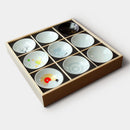 9 PIECES SET SHUN JAPAN JAPANESE TRADITION MAGIC, Sake Cup, Mino Ware