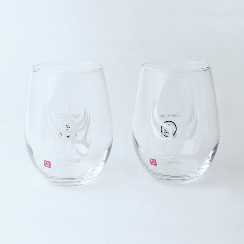 2 Pieces Set KABUKI GLASS |  Color & Design Change | Marumo Takagi