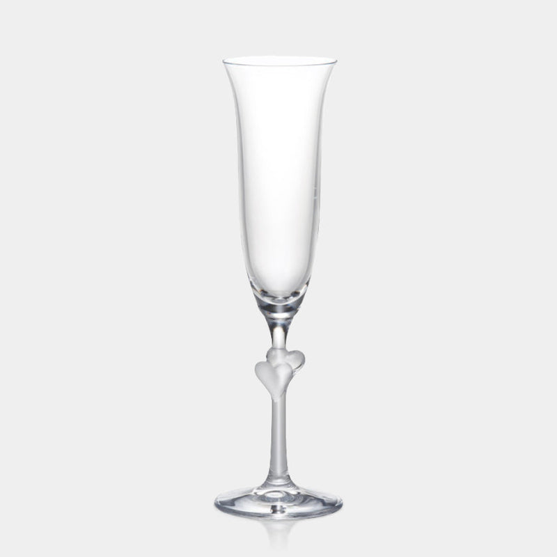 AMORE a Pair of Champagne glasses (RED & CLEAR) | Marumo Takagi