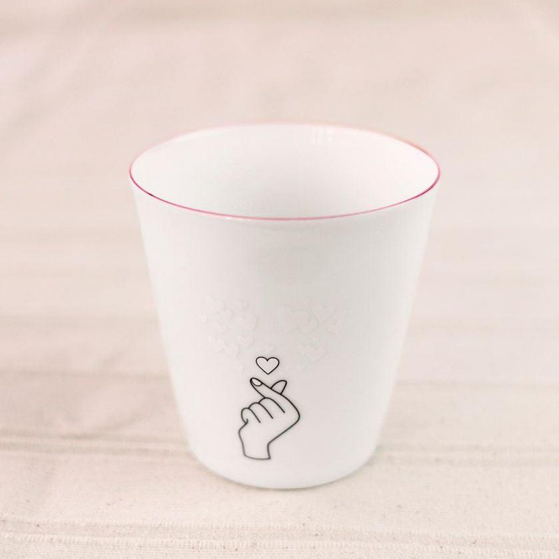 COLOR & DESIGN CHANGE HEART (1 PIECE), Free Cup, Mino Ware