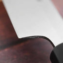 黒打 極上本霞 安来鋼白二鋼 柳刃(片刃) 朴水牛八角柄 270mm｜BECOSオリジナル | 堺打刃物【包丁】