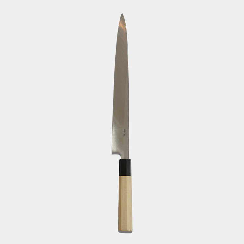 ITTOSAI-KOTETSU FINEST-HONGAZUIM YASUKI-HAGANE WHITE STEEL NO.2 YANAGIBA (SINGLE-EDGED BLADE) MAGNOLIA HANDLE 300MM, Kitchen Chef Knife, Sakai Forged Blades