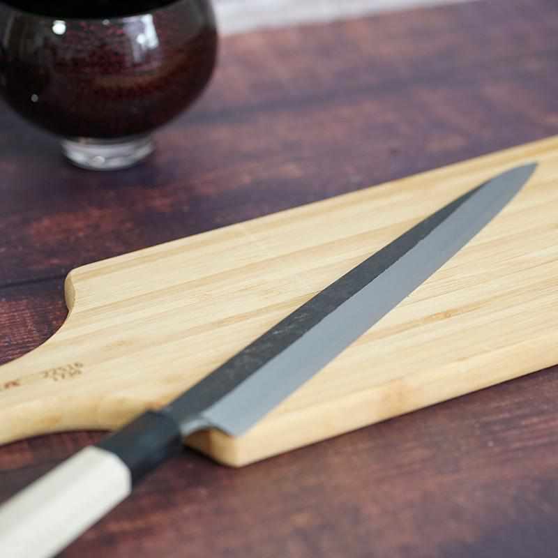 ITTOSAI-KOTETSU FINEST-HONGAZUIM YASUKI-HAGANE WHITE STEEL NO.2 YANAGIBA (SINGLE-EDGED BLADE) MAGNOLIA HANDLE 300MM, Kitchen Chef Knife, Sakai Forged Blades