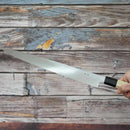 黒打 極上本霞 安来鋼白二鋼 柳刃(片刃) 朴水牛八角柄 300mm｜BECOSオリジナル | 堺打刃物【包丁】