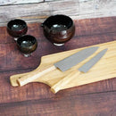 ITTOSAI-KOTETSU POWDERED HSS SUPER GOLD (SG2) PETTY-UTILITY KNIFE (DOUBLE EDGED) OAK HANDLE 150MM, Kitchen Chef Knife, Sakai Forged Blades