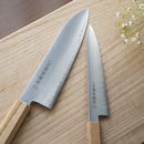 ITTOSAI-KOTETSU POWDERED HSS SUPER GOLD (SG2) PETTY-UTILITY KNIFE (DOUBLE EDGED) OAK HANDLE 150MM, Kitchen Chef Knife, Sakai Forged Blades