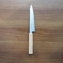 ITTOSAI-KOTETSU POWDERED HSS SUPER GOLD (SG2) PETTY-UTILITY KNIFE (DOUBLE EDGED) OAK HANDLE 150MM, Kitchen Chef Knife, Sakai Forged Blades