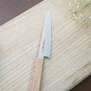 ITTOSAI-KOTETSU POWDERED HSS SUPER GOLD (SG2) PETTY-UTILITY KNIFE (DOUBLE EDGED) OAK HANDLE 150MM, Kitchen Chef Knife, Sakai Forged Blades