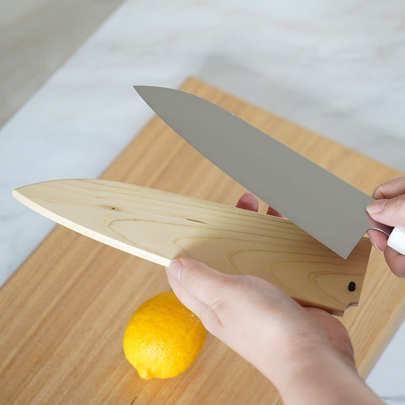 AOMORI HIBA FOR SANTOKU KNIFE, Kitchen Chef Knife Sheath, Sakai