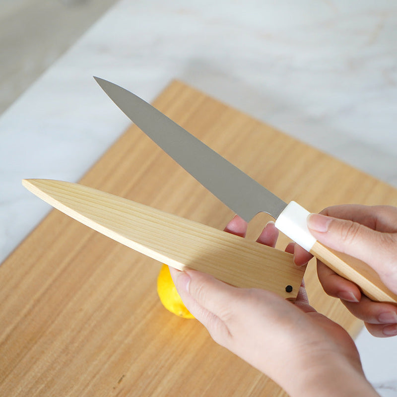 AOMORI HIBA (G7 SUMMIT GIFT) FOR PETIT KNIFE, Kitchen Chef Knife Sheath, Sakai Forged Blades