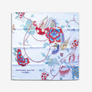 KEMONODE WHITE (L), Furoshiki, Kyoto Yuzen Dyeing