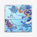 KEMONODE TURQUOISE (L), Furoshiki, Kyoto Yuzen Dyeing