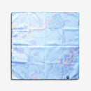 KEMONODE TURQUOISE (L), Furoshiki, Kyoto Yuzen Dyeing