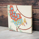 KEMONODE CERAMIC TILE NO.4, Art Panel, Dish Set, Kyoto Yuzen Dyeing