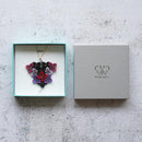 tint (HYDRANGEA) LL WITH PEARL, Necklace, Kyoto Yuzen Dyeing