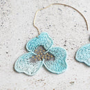 PANSY CRYSTAL, Earrings, Kyoto Yuzen Dyeing