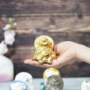 RACCOON FIGURINE TANUTANU (GOLD) MALE, Shigaraki Ware