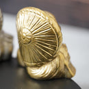 RACCOON FIGURINE TANUTANU (GOLD) MALE, Shigaraki Ware