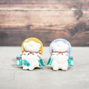 RACCOON FIGURINE TANUTANU LIKE KOKUTANI SET, Shigaraki Ware