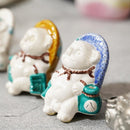 RACCOON FIGURINE TANUTANU LIKE KOKUTANI SET, Shigaraki Ware