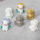 RACCOON FIGURINE TANUTANU GOLD&SILVER SET, Shigaraki Ware