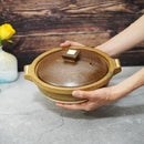 HANG OUT FOR 1-2 PEOPLE EARTHENWARE POT, Cooker Pot, Shigaraki Ware