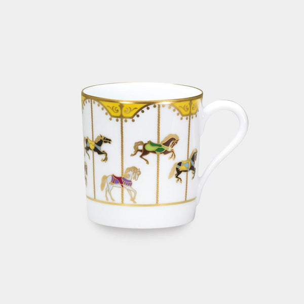MERRY-GO-ROUND MUG (YELLOW), Mug, Porcelain