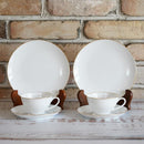 GOLD LINE CUP & SAUCER, DESSERT PLATE SET (2 PIECES EACH), Porcelain
