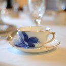 BLUE ROSE CUP & SAUCER (2 PIECES EACH), TEA POT, Porcelain