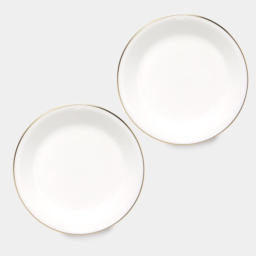 大倉陶園 ゴールドライン 11cm小皿 ペアセット【磁器】 ｜ARTISAN