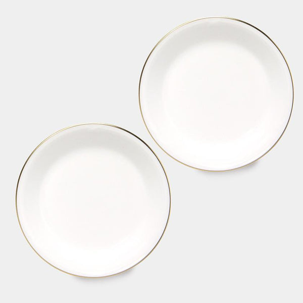 GOLD LINE SMALL PLATE (4.3IN.) (2 PIECE SET), Small Dish, Porcelain