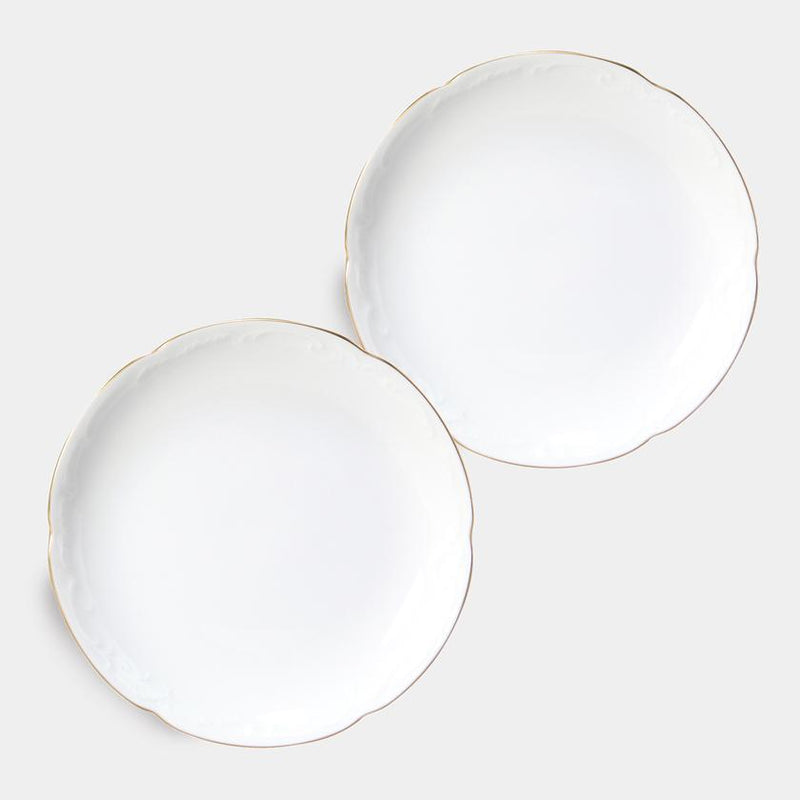 GOLD LINE SMALL PLATE (5.9 IN.) (2 PIECE SET), Small Dish, Porcelain