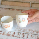 FOUR SEASONS JAPANESE TEA CUP (4 PIECE SET), Japanese Tea Cup, Porcelain