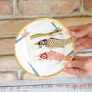 CARP BANNER ORNAMENTAL PLATE, Wall Décor, Wall Art, Porcelain