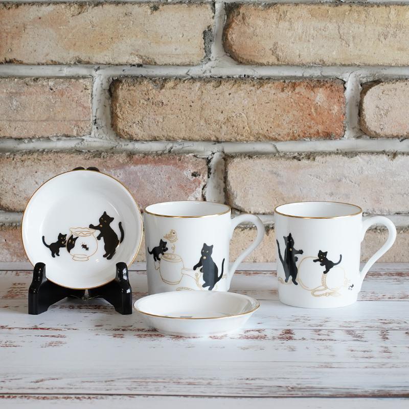 LUCKY BLACK CAT MUG PART-1, Mug, Porcelain
