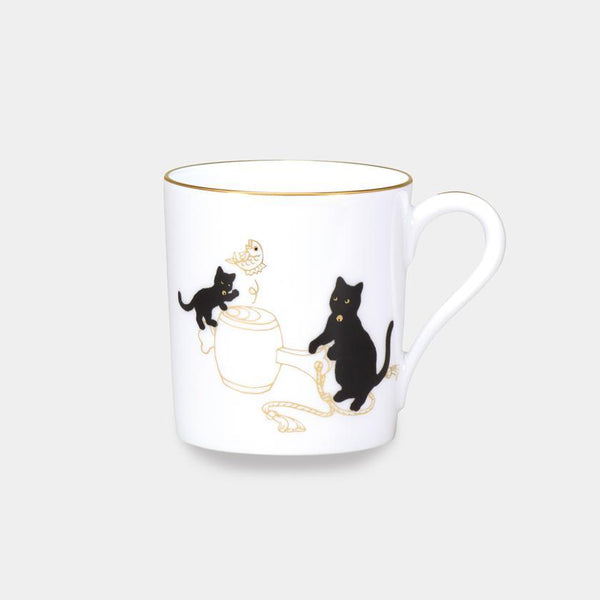 LUCKY BLACK CAT MUG PART-2, Mug, Porcelain