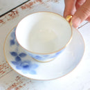 BLUE ROSE CUP & SAUCER, Coffee Cup, Tea Cup, Porcelain