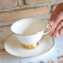 WHITE MASTERPIECE CUP & SAUCER, Coffee Cup, Tea Cup, Porcelain