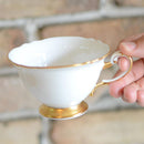 WHITE MASTERPIECE CUP & SAUCER, Coffee Cup, Tea Cup, Porcelain