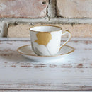 GOLDEN ROSE CUP & SAUCER, Coffee Cup, Tea Cup, Porcelain