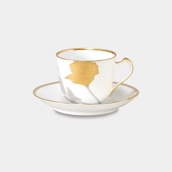 GOLDEN ROSE CUP & SAUCER, Coffee Cup, Tea Cup, Porcelain